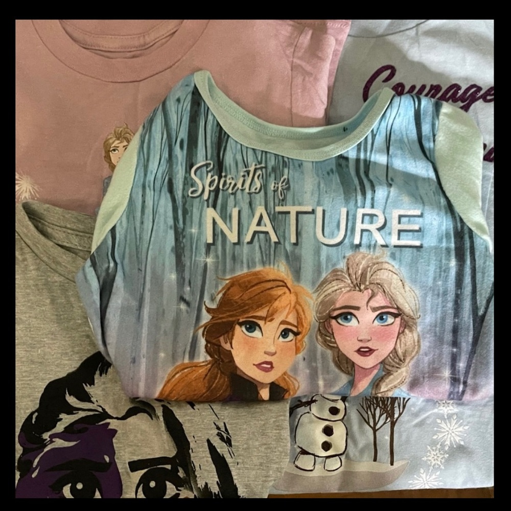 (6 Tshirts) Frozen Girls Bundle NWT